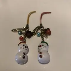 ディズニー　チップ　デール　雪だるま　ストラップ❣️2個セット❣️