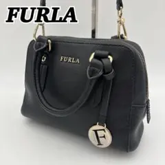 FURLA フルラ 2WAY ショルダーバッグ ハンドバッグ レザー ブラック