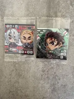 鬼滅の刃 ウェハースシール　 宇髄天元&煉獄槇寿郎　炭治郎