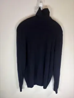 ユニクロ 100%カシミヤ タートルネックセーター ブラック L 着用2回 美品