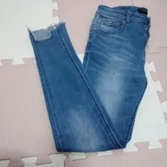 JEANASIS ダメージ加工 スキニーデニム