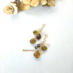 【匿名配送】 天然石 アイドクレース 等 チャーム ハンドメイド 14kgf