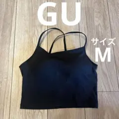 完売品♡GU ブラフィール2WAYクロップドキャミソール M ブラックのサムネイル