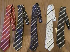 メンズ ネクタイ 5本セット ストライプ柄