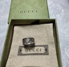 GUCCI フラワーモチーフ シルバーリングのサムネイル