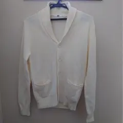S 新品 ユニクロ UNIQLO ニット カーディガン 長袖 ホワイト 春 秋