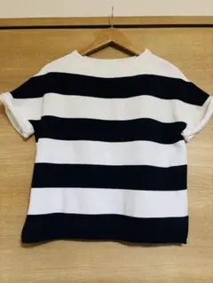 URBAN RESEARCH DOORS 半袖 ネイビーとホワイトのストライプ