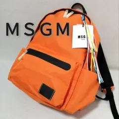 ♂♀新品・タグ付・バックパック【ＭＳＧＭ】リュック　オレンジのサムネイル
