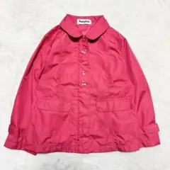 familiar ナイロンジャケット 赤 110 さくらんぼ刺繍