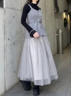POPPY フード付きグレーAラインワンピース POPPY フード付きグレーAラインワンピース - メルカリ