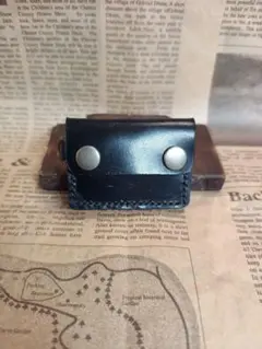 サドルレザー手縫いミニミニトラッカーウォレット　コインケース