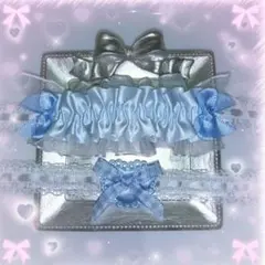 水色2点セット ヘッドドレス 10-12cm用 リボン❤