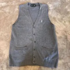 イーストボーイEAST BOY グレー コットンニットベスト 9号　ベスト
