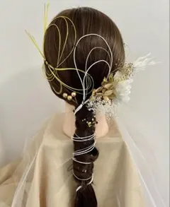 結婚式　成人式　髪飾り