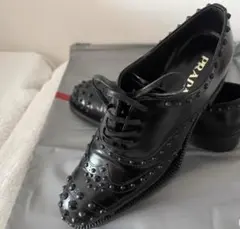 13AW PRADA シャークソール レザーシューズ 革靴 27 UK8 タンク - メルカリ