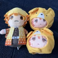 鬼滅の刃 我妻善逸 ぬいぐるみ 3点セット