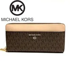 ✨新品✨JET SET✨CHARM✨ポケット✨ジップアラウンド✨MKシグネチャー