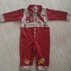 アンパンマン　つなぎ　長袖　長ズボン　90　ロンパース　オーバーオール