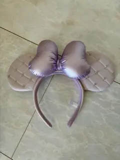 ディズニーミニーカチューシャ（ラベンダー・ベージュ）2点セット！