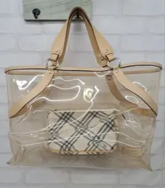 BURBERRY BLUE LABEL バーバリー クリアバッグ ポーチ付きのサムネイル