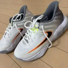 Nike バスケットシューズ ホワイト/グレー/オレンジ