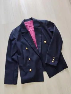 ネイビー ダブルブレストブレザー