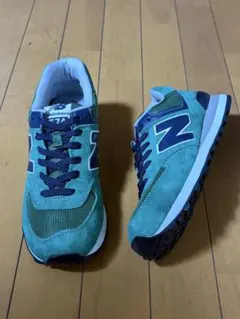 ニューバランス ML574NT 緑 紺 26cm