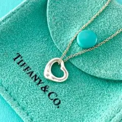 TIFFANY&CoティファニーAu750 オープンハートペンダントトップ7mm