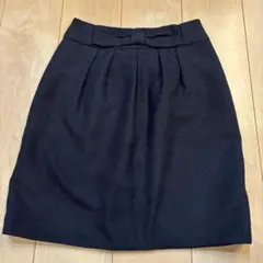 ロペピクニック　ネイビー ウエストリボン スカート