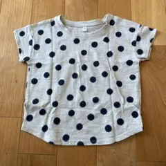 【新品未着用】無印良品　キッズ100cm ドット　半袖Tシャツのサムネイル