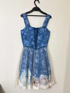 シークレットハニー ディズニー プリンセス ワンピース 総柄