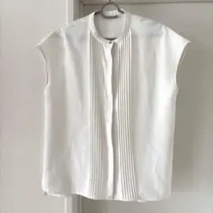 グリーンレーベルリラクシング　ピコピンタック フレンチスリーブ ブラウスのサムネイル