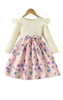 ワンピース　花柄　かわいい　子供　120サイズ