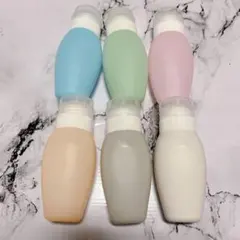 トラベルボトル シリコン製 漏れ防 シャンプーボトル 90ml 6本セット