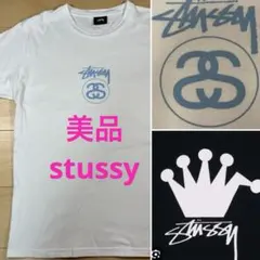 極美品　激レア　ステューシー　STUSSY Tシャツ ホワイト SSマーク