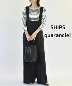 ヘリンボーン ハイウエスト サロペット 24SS シップス ブラックのサムネイル
