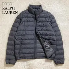 極美品 ポロラルフローレン ダウンジャケット ポニーロゴ パッカブル グレー
