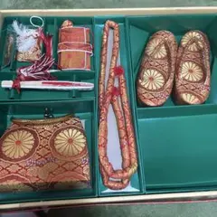 七五三 草履セット 赤色 花柄
