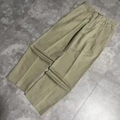 DOCKERSドッカーズ　スラックス　リネン　コットン　ヘリンボーン　ツータック