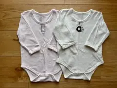 【未使用】 ベビー肌着 長袖ロンパース 2点セット 80cm