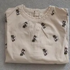 プティマイン　ミニーマウス プリント 長袖ブラウス 120cm