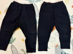 devirock 黒 ロングパンツ 100cm 2枚セット