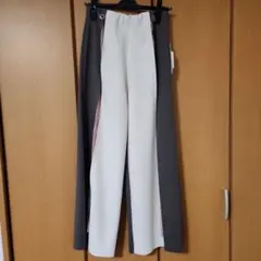 ヤマダヤ　ラディエイト　ストレッチワイドパンツ ホワイト・グレー・ピンク