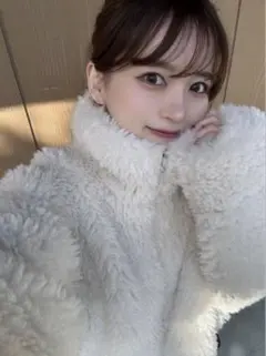 GRL シープファーショート丈ブルゾン グレイル on270