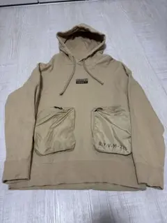 アディダス adidas ベージュ フードパーカー Lサイズ 古着