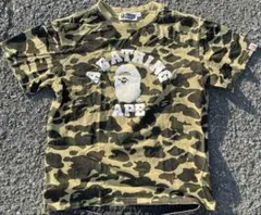 【美品】A BATHING APE 迷彩エイプヘッド Tシャツ swag 短丈のサムネイル