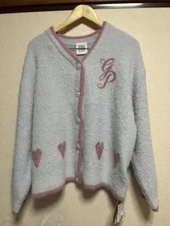 ジェラートピケ　ラメフェザーカーディガン&ショートパンツセット