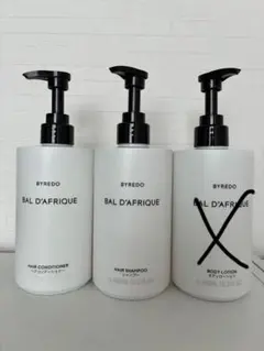 BYREDOのBAL D'AFRIQUE シャンプー・コンディショナー セット Byredo BAL D'AFRIQUE シャンプー & コンディショナー バンドル