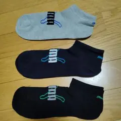 新品未使用プーマメッシュショートソックス 3足セット （26~28センチ）