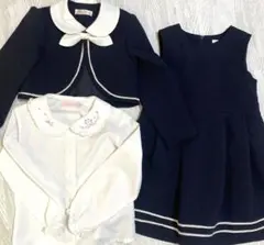 フォーマルワンピース ボレロ セット 110㎝ネイビー